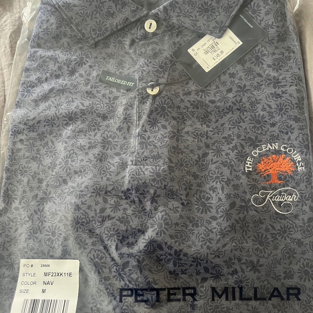 Men’s medium Kiawah ocean course Peter Millar shirt